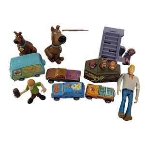 Scooby Doo The Mystery Machine Van Lot Figures Hanna Barbera Fred shaggy
